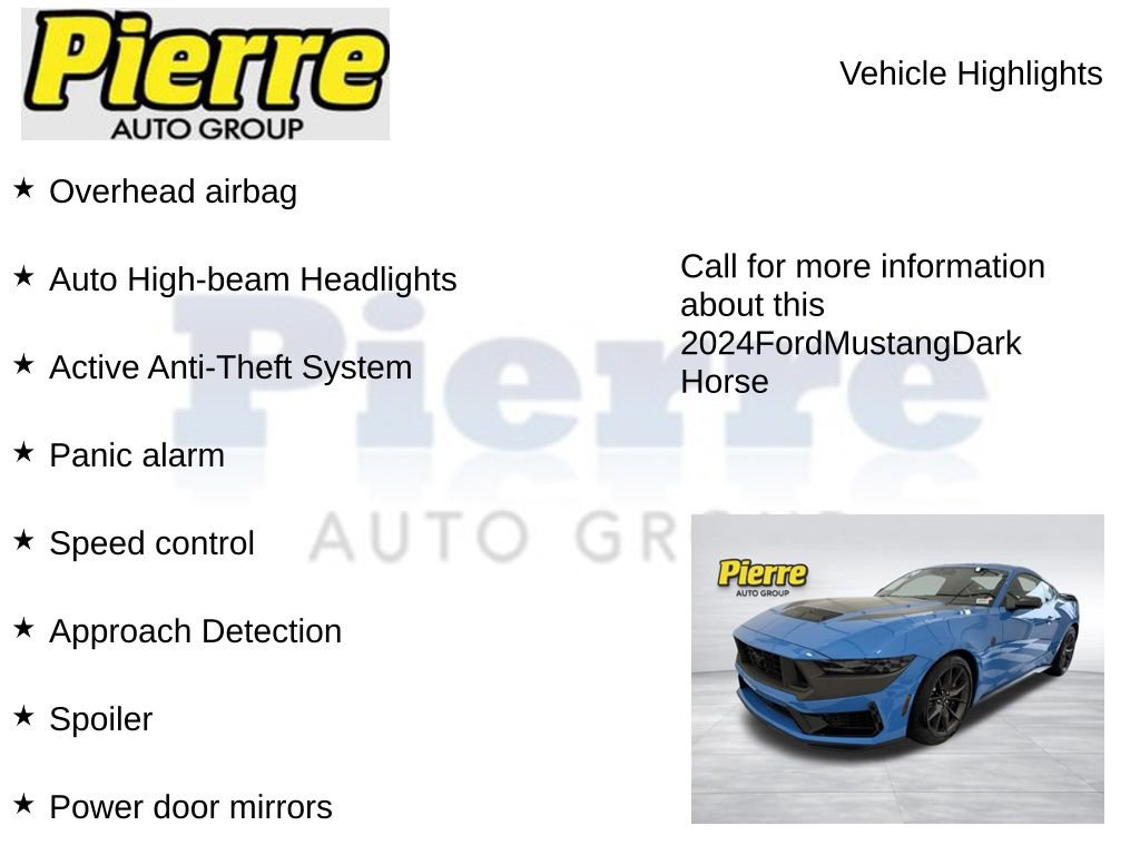 Certified 2024 Ford Mustang Dark Horse RWD image 22