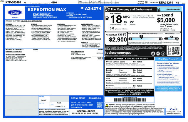 Certified 2025 Ford Expedition Max Active AWD/4WD image 6