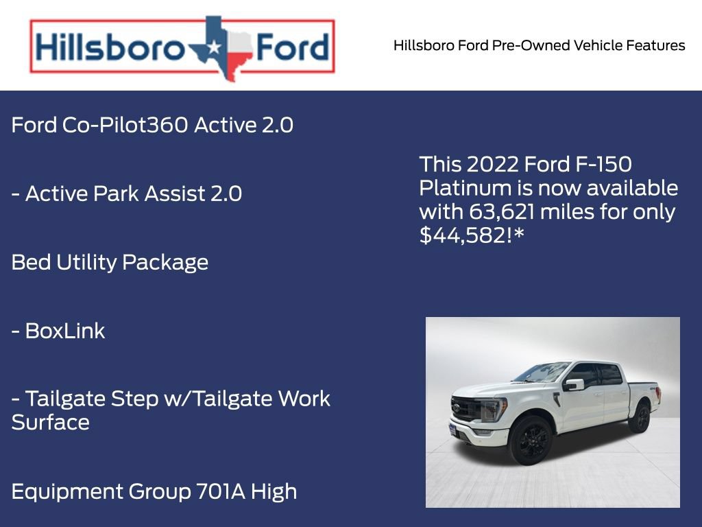 Certified 2022 Ford F150 Platinum w/ Equipment Group 701A High AWD/4WD image 13