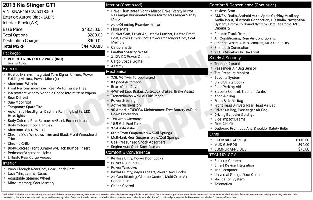 Used 2018 Kia Stinger GT1 image 32
