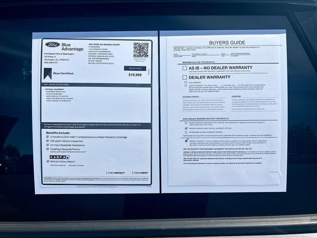 Certified 2021 Ford Bronco Sport AWD/4WD image 39