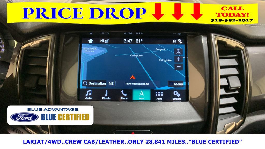 Certified 2019 Ford Ranger Lariat w/ Equipment Group 501A Mid image 41