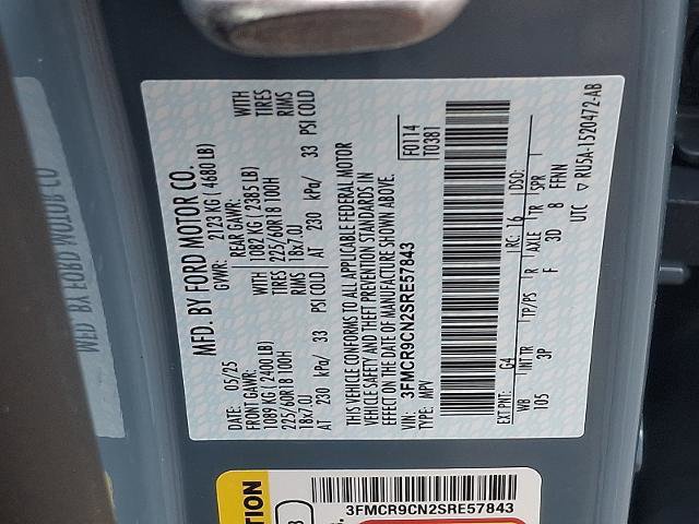 Certified 2025 Ford Bronco Sport Outer Banks w/ Outer Banks Tech Package+ image 29