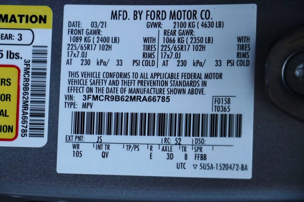 Certified 2021 Ford Bronco Sport Big Bend AWD/4WD image 34