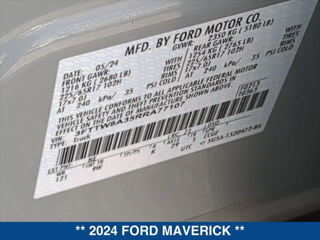 Certified 2024 Ford Maverick XL FWD image 24