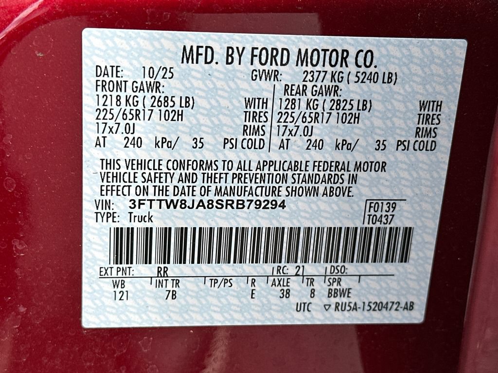 Certified 2025 Ford Maverick XLT w/ XLT Luxury Package AWD/4WD image 32