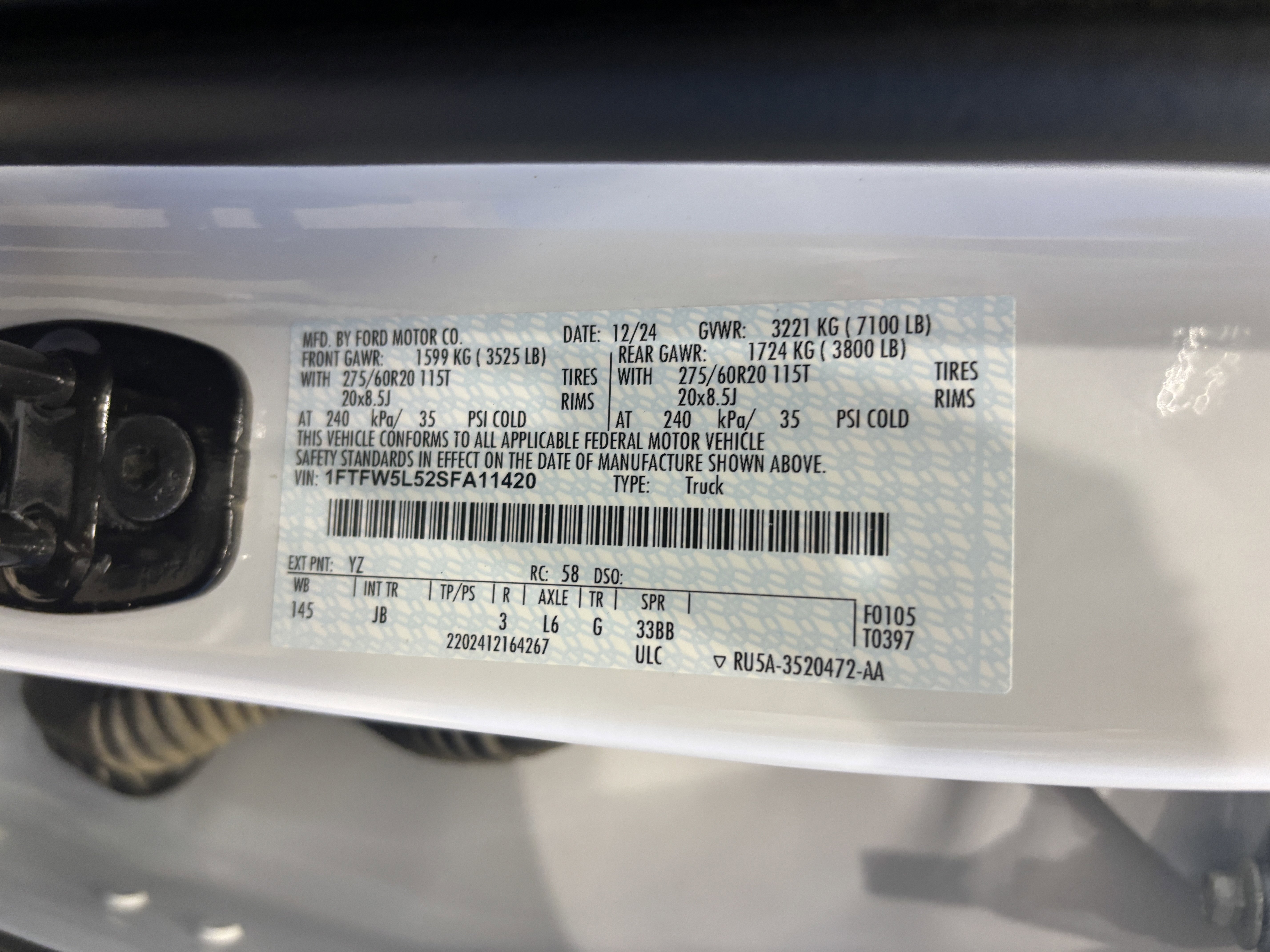 Certified 2025 Ford F150 Lariat w/ Equipment Group 501A Mid AWD/4WD image 22