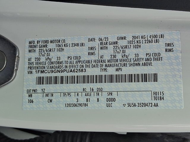 Certified 2023 Ford Escape Active AWD/4WD image 26