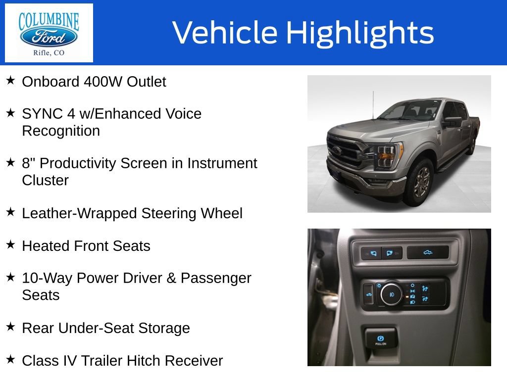 Certified 2021 Ford F150 XLT w/ Equipment Group 302A High AWD/4WD image 20