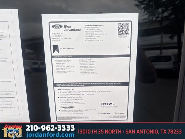 Certified 2021 Ford Bronco Big Bend image 8