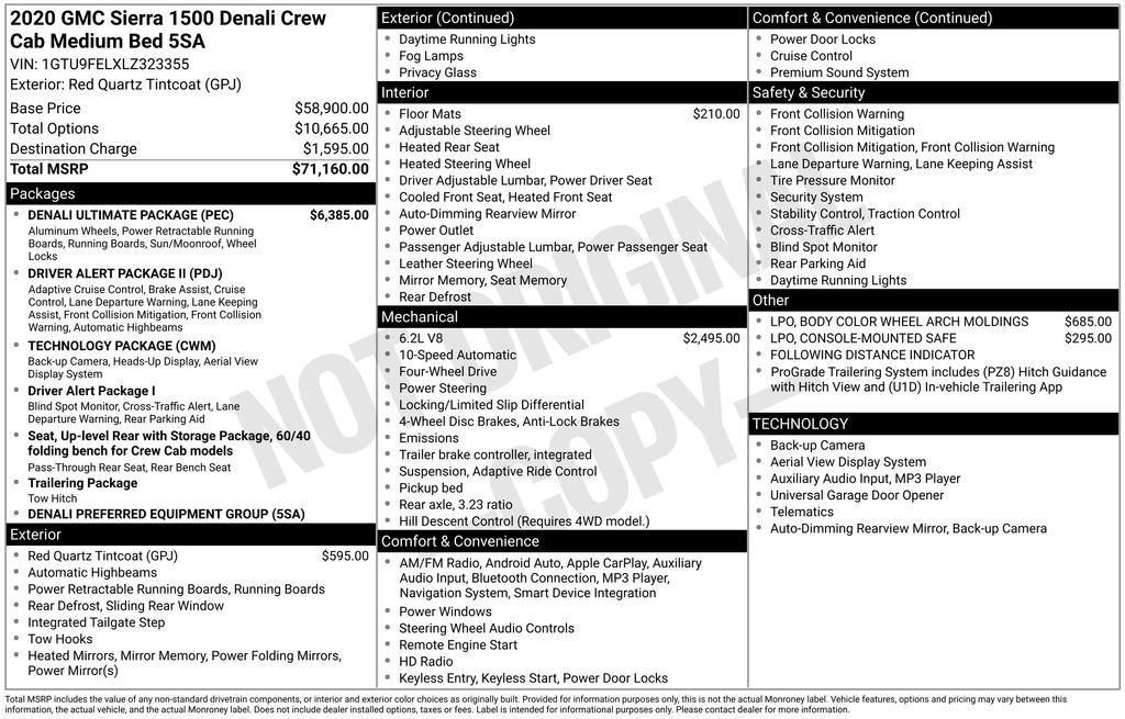 Used 2020 GMC Sierra 1500 Denali w/ Denali Ultimate Package image 10