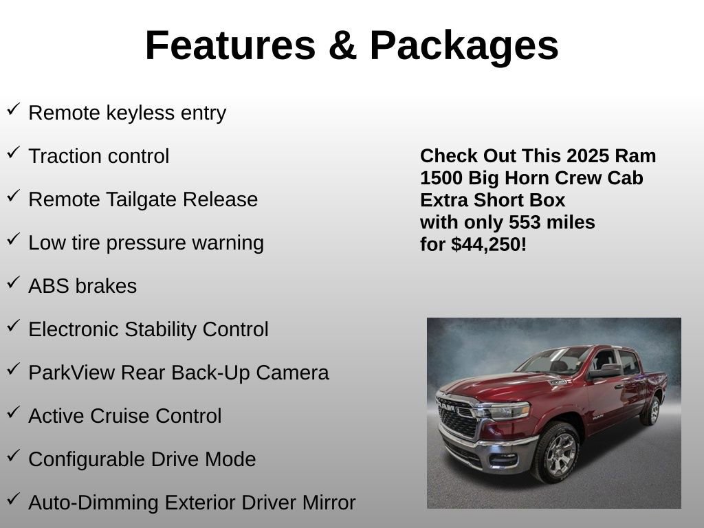 Used 2025 RAM 1500 Big Horn AWD/4WD image 13