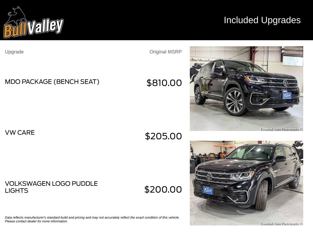Used 2021 Volkswagen Atlas SEL R-Line w/ MDO Package (Bench Seat) AWD/4WD image 9