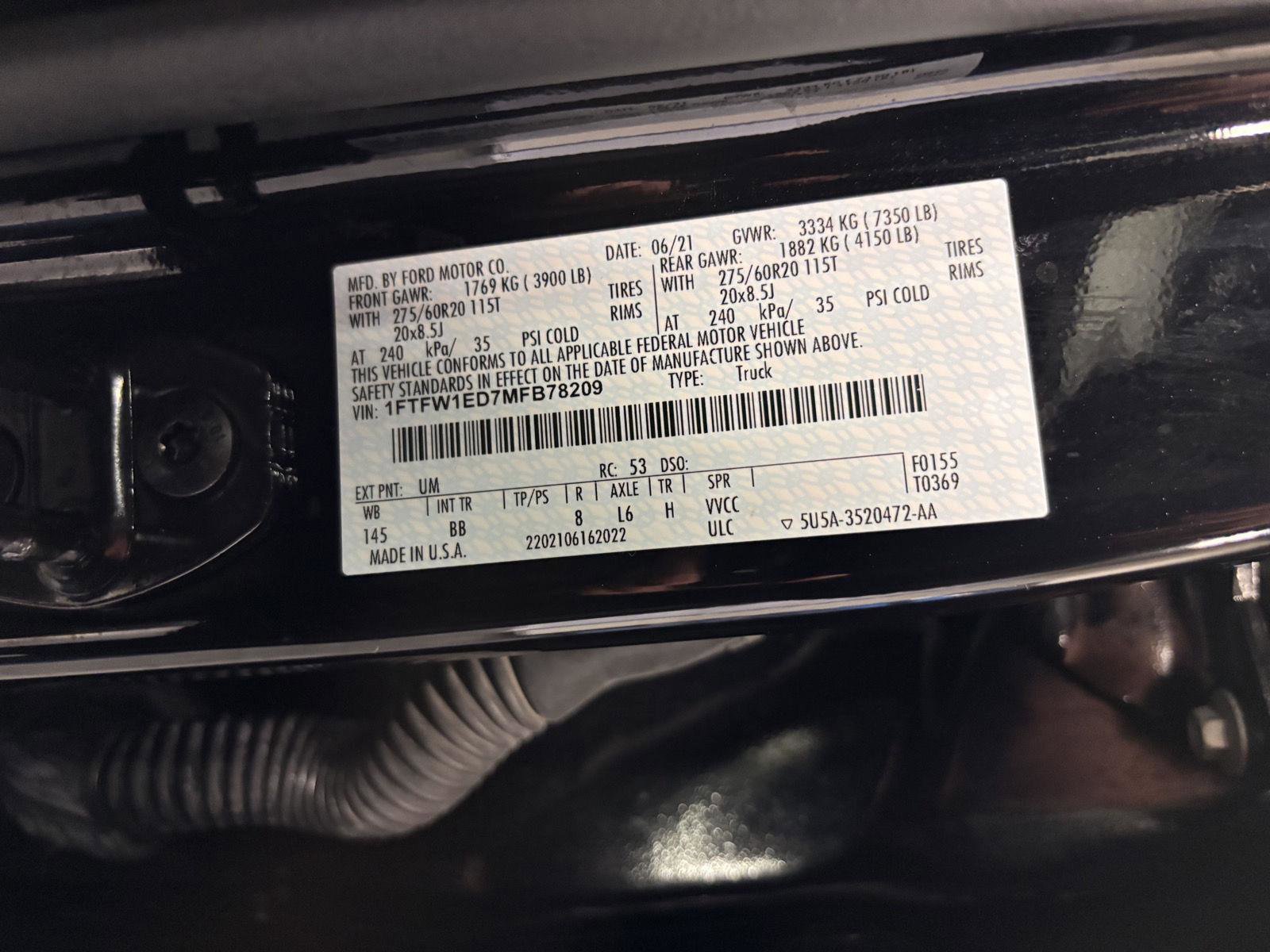 Certified 2021 Ford F150 Platinum w/ Equipment Group 701A High image 30