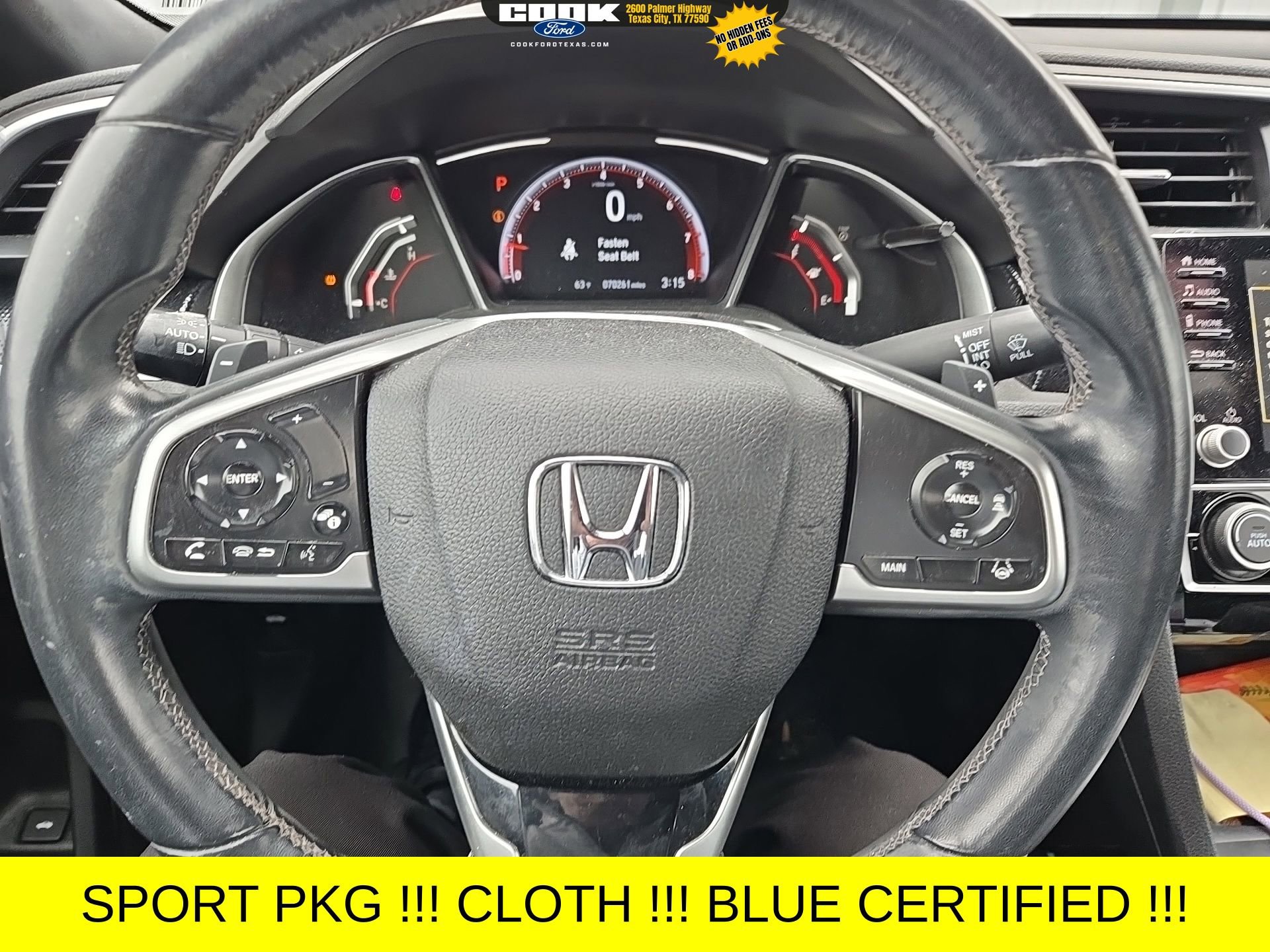 Used 2019 Honda Civic Sport image 7
