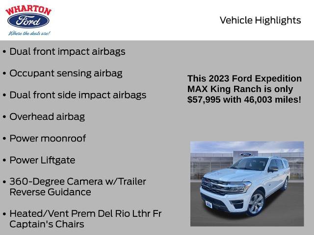 Certified 2023 Ford Expedition Max King Ranch AWD/4WD image 16