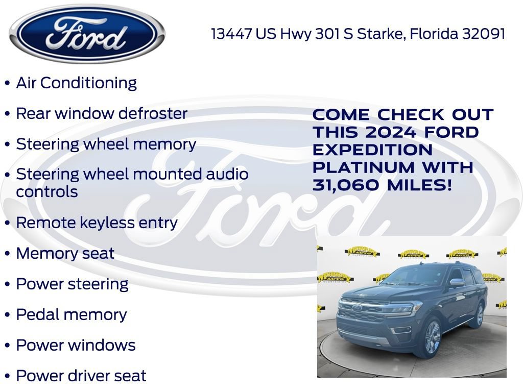 Certified 2024 Ford Expedition Platinum AWD/4WD image 32