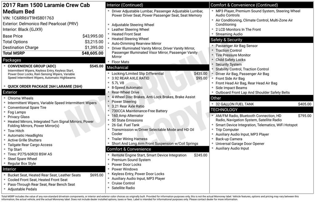 Used 2017 RAM 1500 Laramie w/ Convenience Group image 7