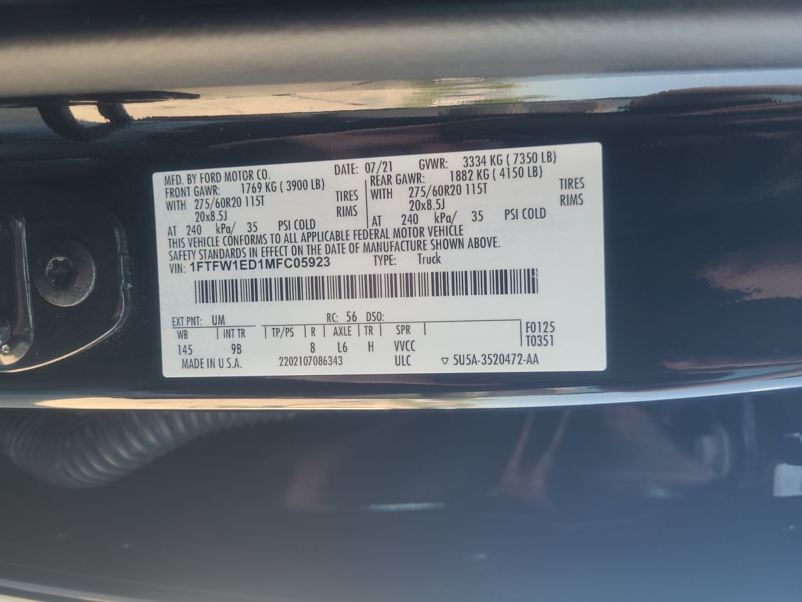 Certified 2021 Ford F150 Platinum w/ Equipment Group 701A High AWD/4WD image 25
