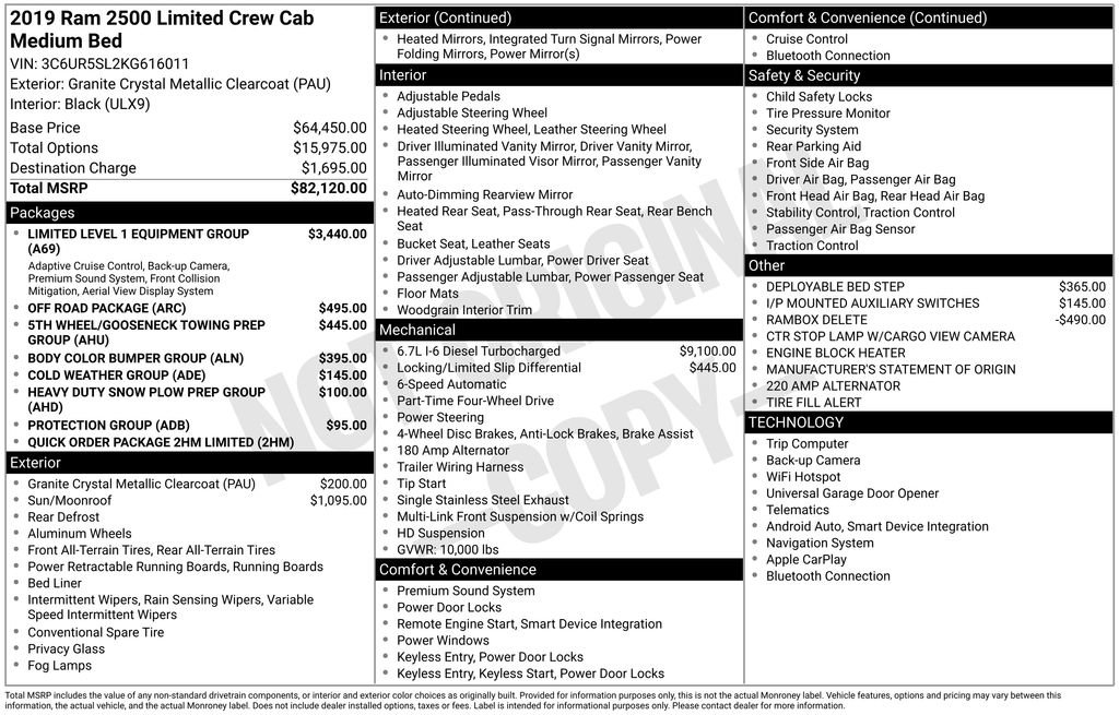 Used 2019 RAM 2500 Limited AWD/4WD image 45