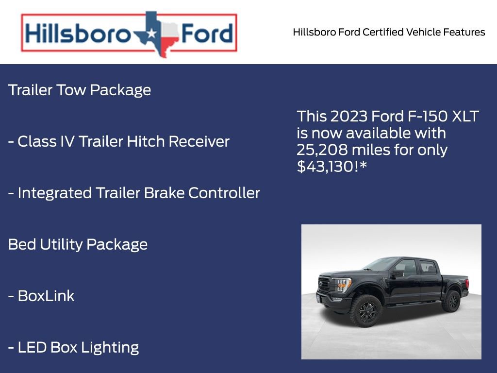 Certified 2023 Ford F150 XLT w/ Equipment Group 302A High AWD/4WD image 17