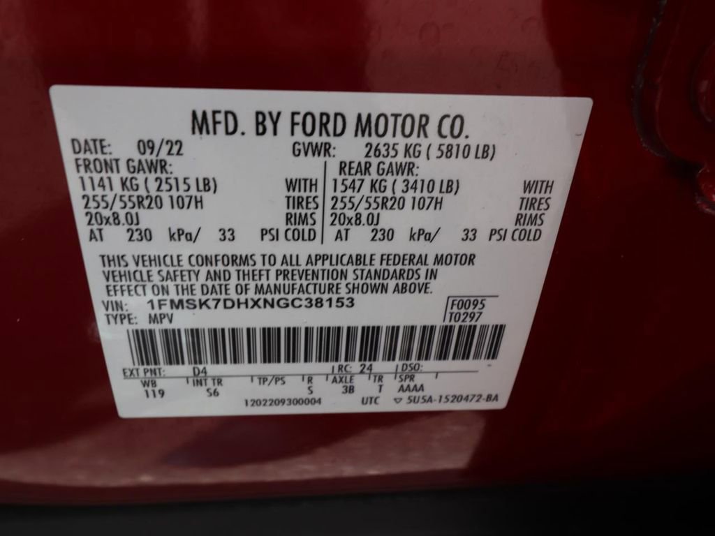 Certified 2022 Ford Explorer XLT w/ Equipment Group 202A RWD image 27