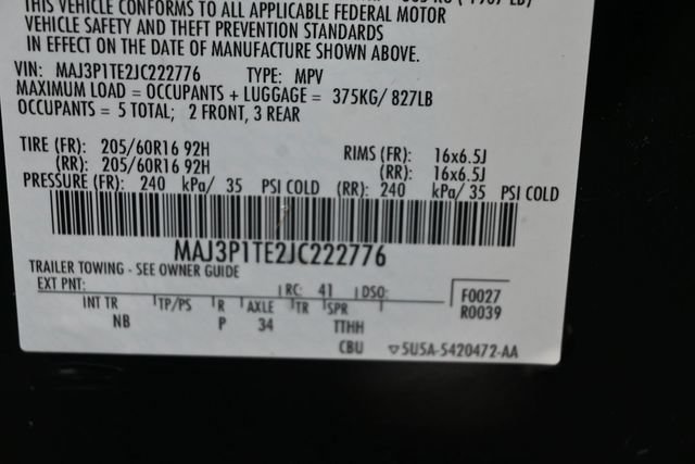 Certified 2018 Ford EcoSport SE FWD image 36