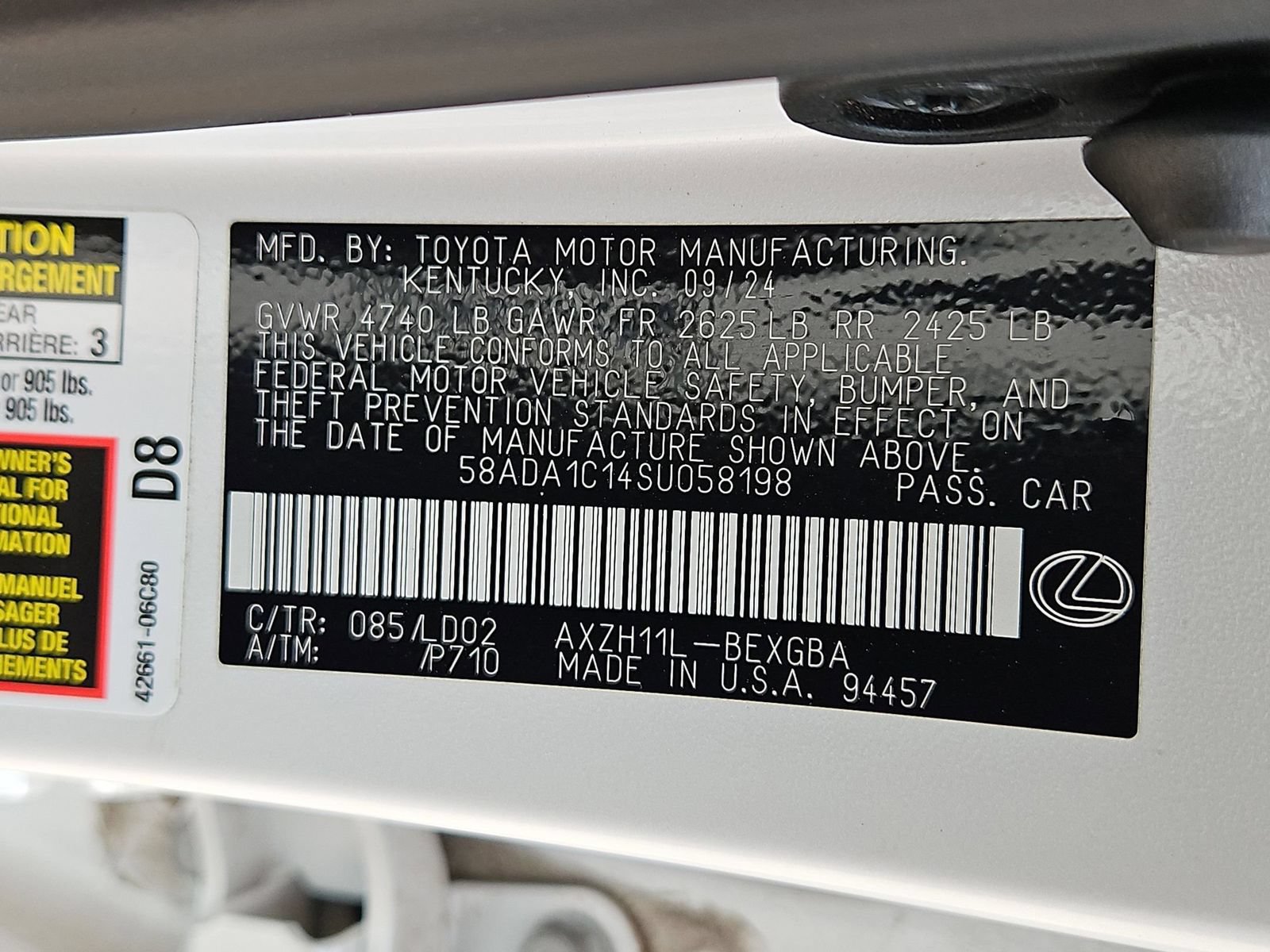 Used 2025 Lexus ES 300h w/ Premium Package FWD image 29