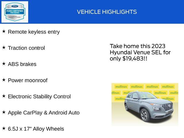 Used 2023 Hyundai Venue SEL FWD image 18