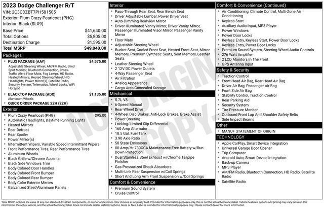 Used 2023 Dodge Challenger R/T w/ Plus Package image 13