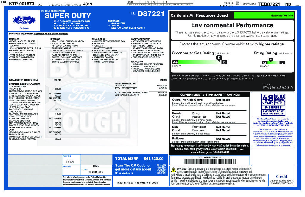 Certified 2026 Ford F250 XL w/ STX Appearance Package AWD/4WD image 8