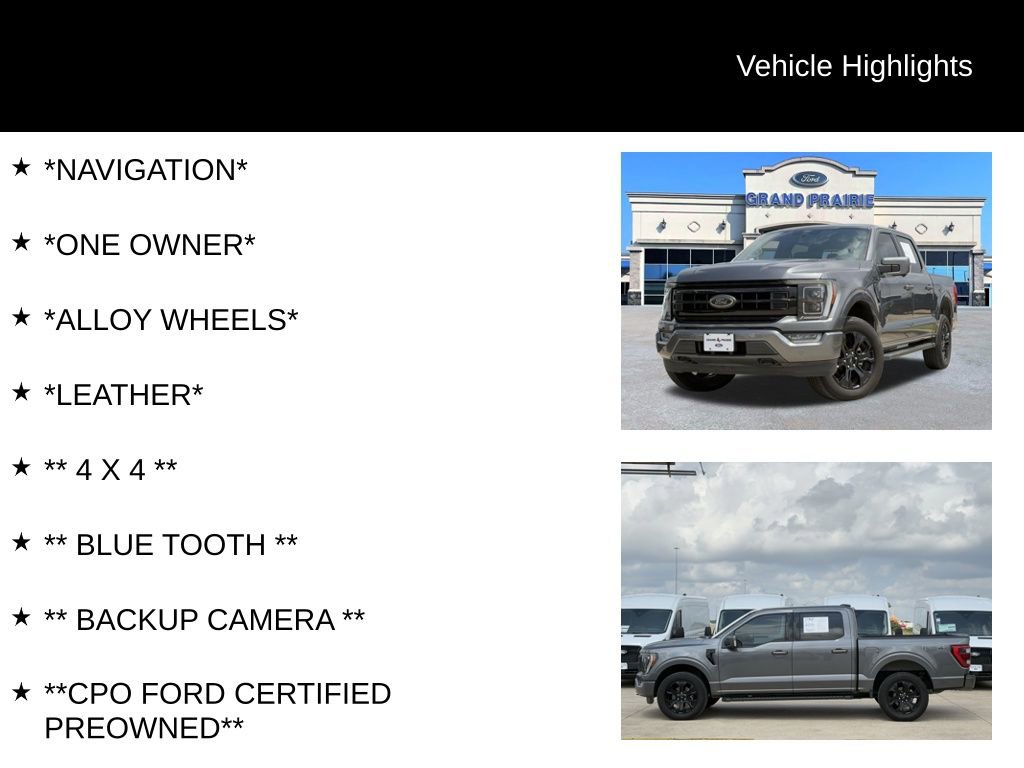 Certified 2022 Ford F150 Lariat w/ Equipment Group 502A High AWD/4WD image 4