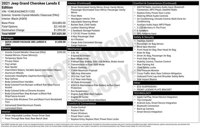 Used 2021 Jeep Grand Cherokee Laredo image 33