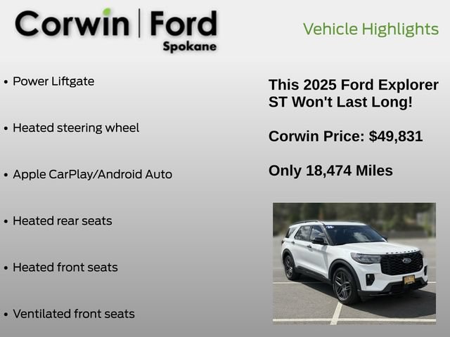Certified 2025 Ford Explorer ST AWD/4WD image 13