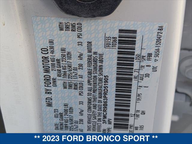 Certified 2023 Ford Bronco Sport Big Bend image 24