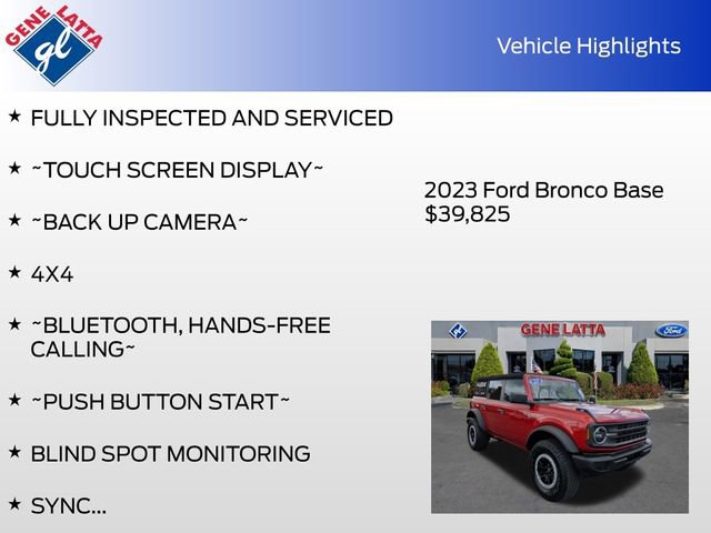 Certified 2023 Ford Bronco 4-Door w/ Sasquatch Package AWD/4WD image 31