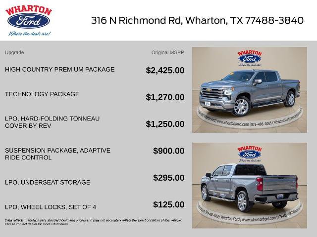 Used 2024 Chevrolet Silverado 1500 High Country w/ High Country Premium Package AWD/4WD image 2