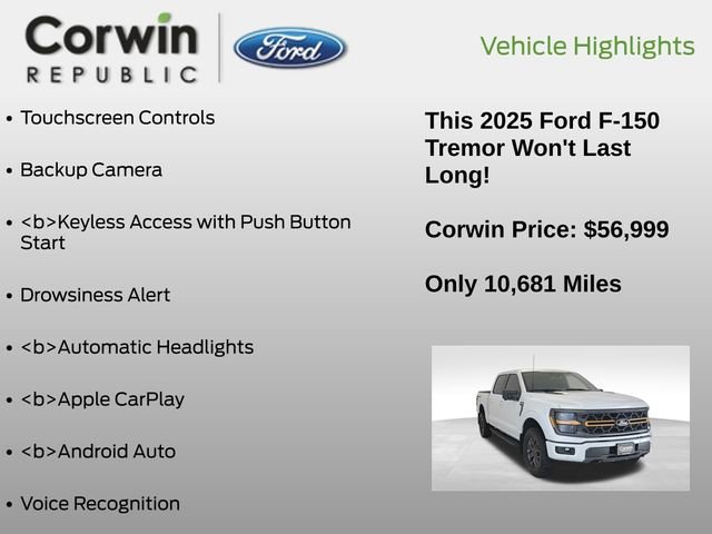 Certified 2025 Ford F150 Tremor w/ Tow/Haul Package image 14