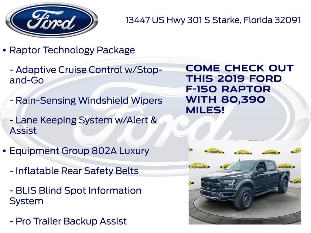 Certified 2019 Ford F150 Raptor w/ Equipment Group 802A Luxury AWD/4WD image 20
