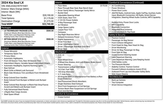 Used 2024 Kia Soul LX w/ Option Group 015 FWD image 23