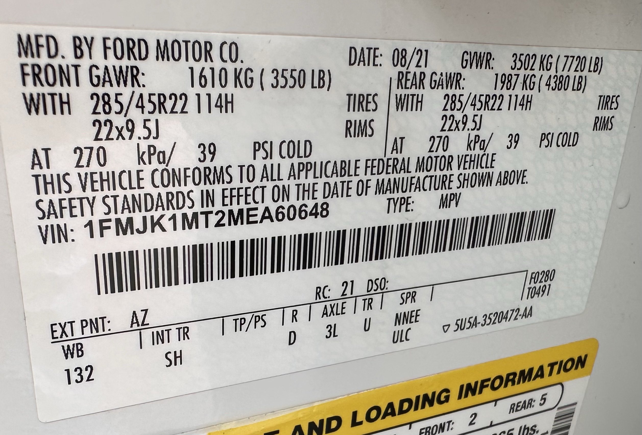 Certified 2021 Ford Expedition Max Platinum AWD/4WD image 36