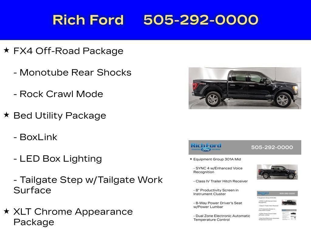 Certified 2023 Ford F150 XLT w/ Equipment Group 301A Mid AWD/4WD image 36