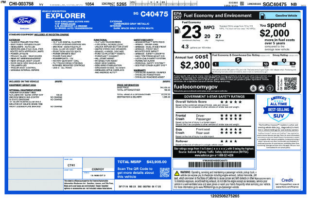 Certified 2025 Ford Explorer Active AWD/4WD image 6
