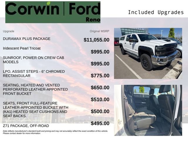 Used 2018 Chevrolet Silverado 3500 LTZ w/ Duramax Plus Package AWD/4WD image 3