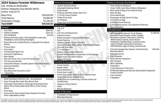 Used 2024 Subaru Forester Wilderness AWD/4WD image 24