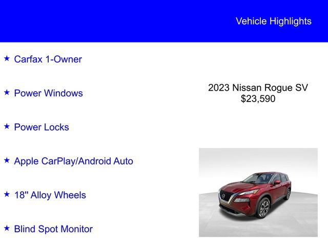 Used 2023 Nissan Rogue SV FWD image 2