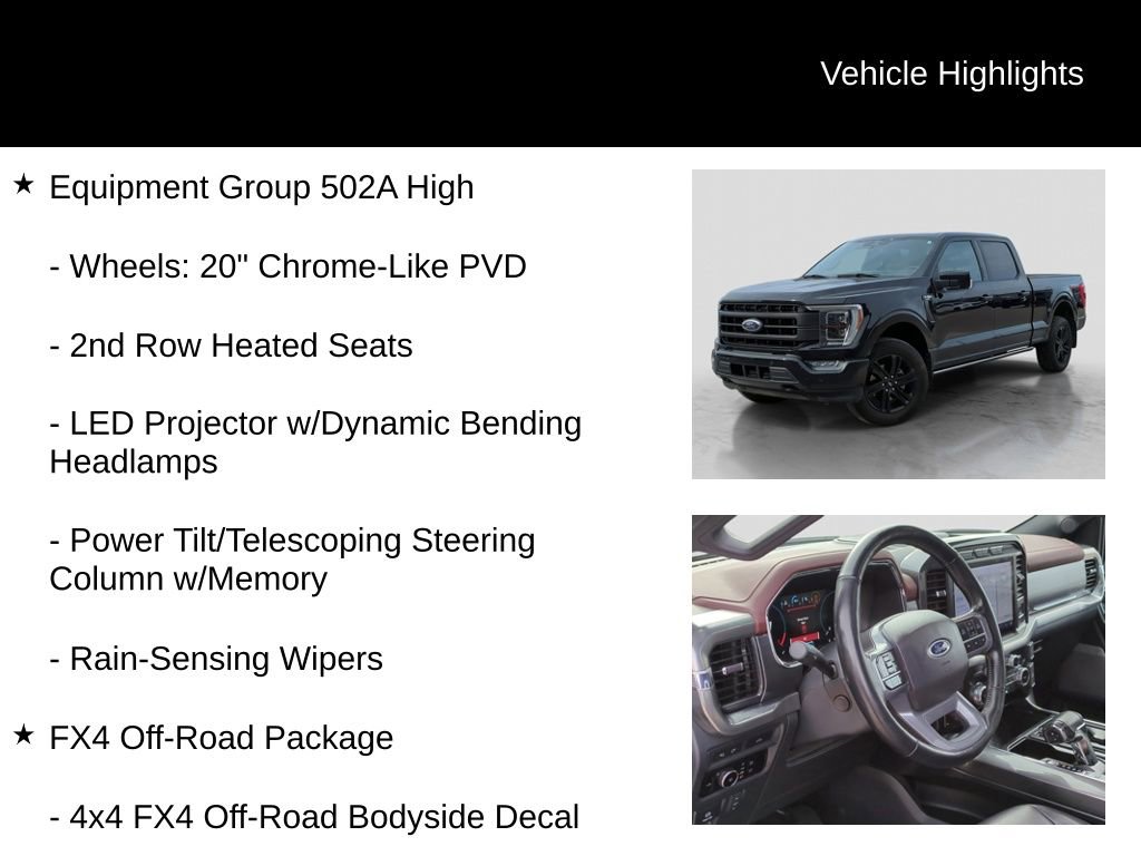 Certified 2023 Ford F150 Lariat w/ Equipment Group 502A High AWD/4WD image 11