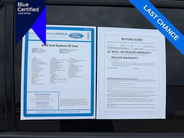 Certified 2025 Ford Explorer ST-Line w/ Premium Package AWD/4WD image 38
