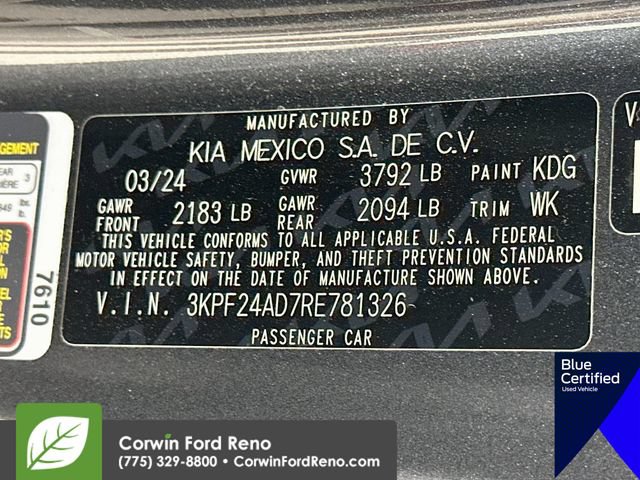 Used 2024 Kia Forte LXS w/ LXS Technology Package FWD image 32