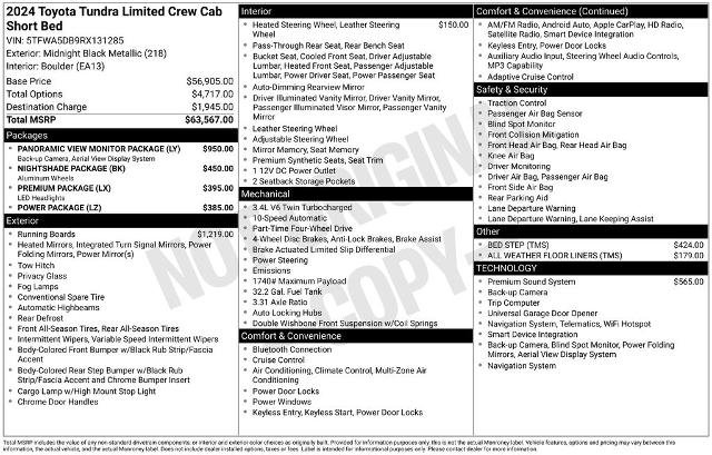 Used 2024 Toyota Tundra Limited AWD/4WD image 6